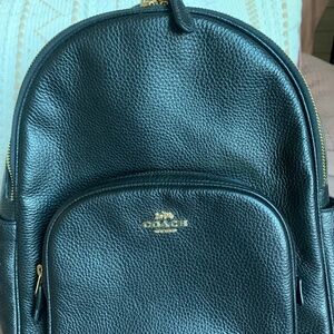 Coach medium sized Court backpack black leather